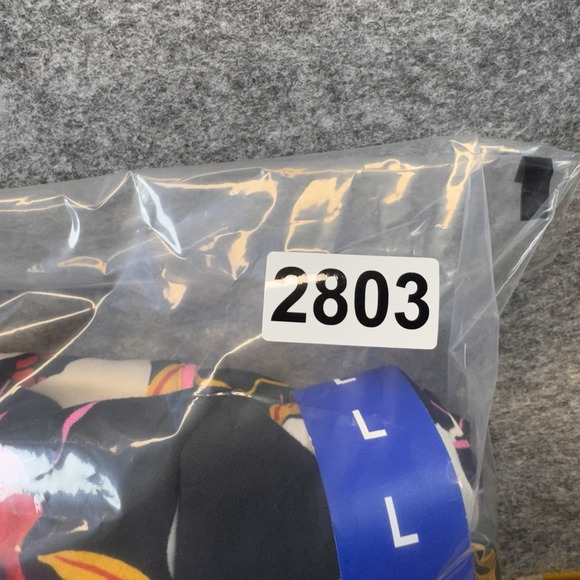 Room Service Pajama Set Women Large L Shawl Collar 2pc Black Floral Blossom - Picture 9 of 9